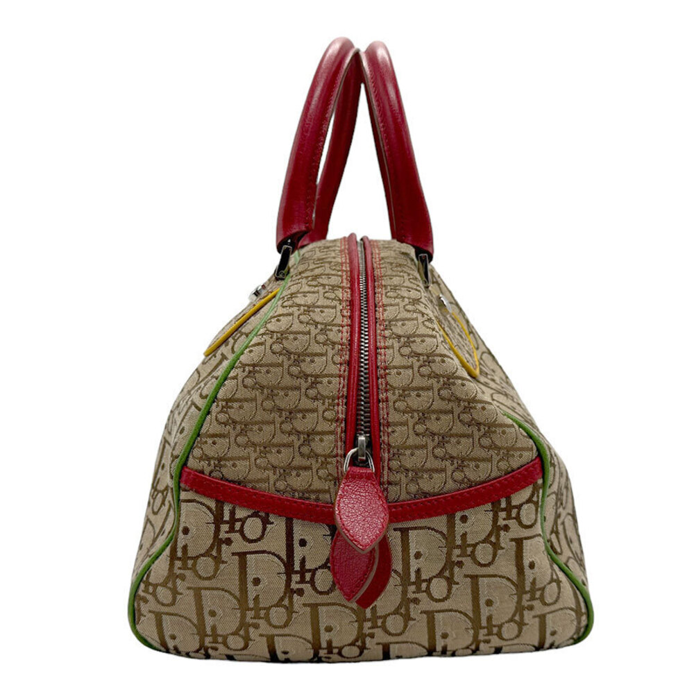 Dior brown handbag leather canvas Christian Trotter Rasta Brown